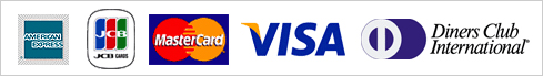 AMERICAN EXPRESS｜JCB｜Master Card｜VISA｜DINERS